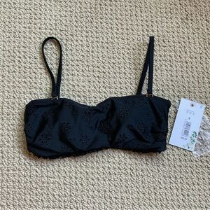 NWT Black Swim Top Size S